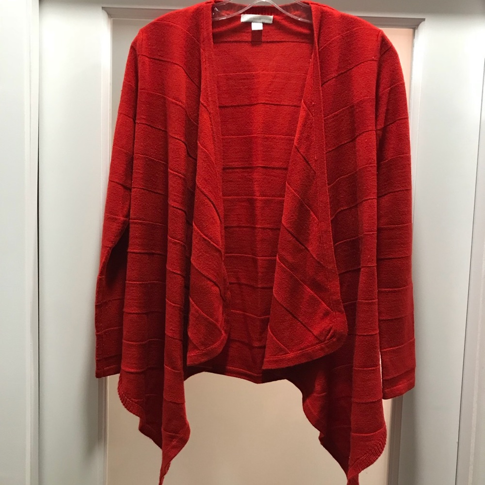 New York and Company Open front drape cardigan
